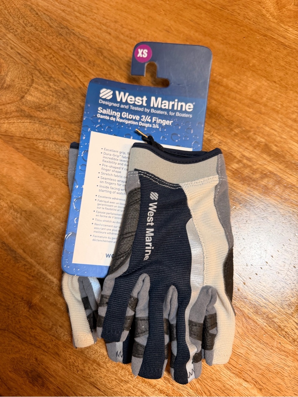 New Sailing Gloves 3/4 Finger - west marine men’s xs